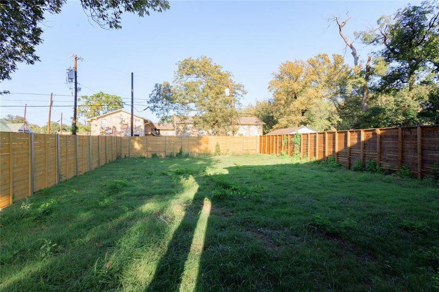 View of fenced backyard View of fenced backyard