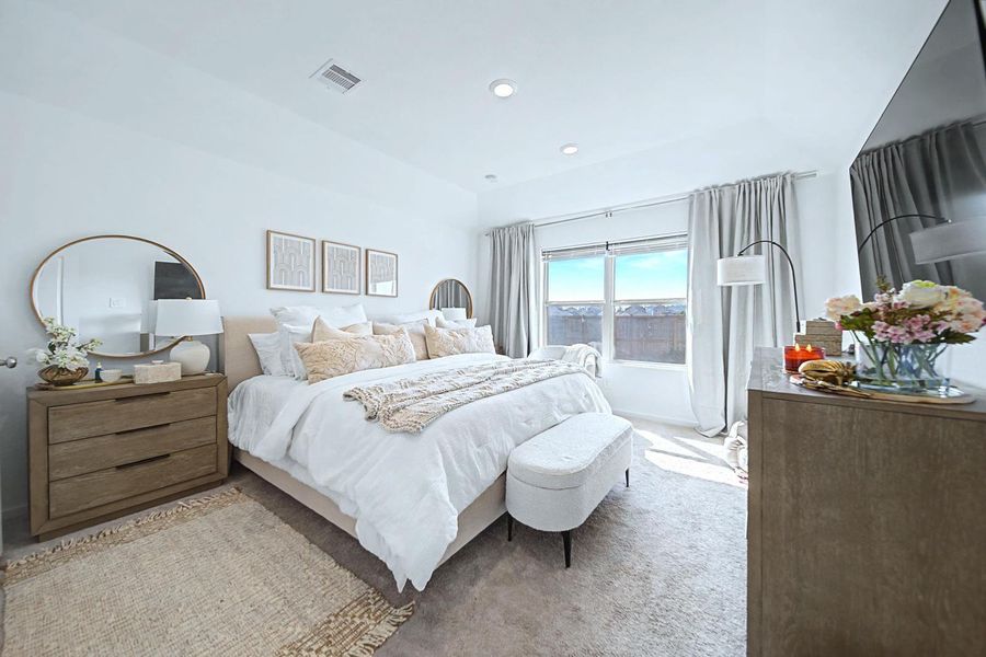 Furnished interior view inside a new home in Pinewood at Grand Texas, New Caney (Image 23).