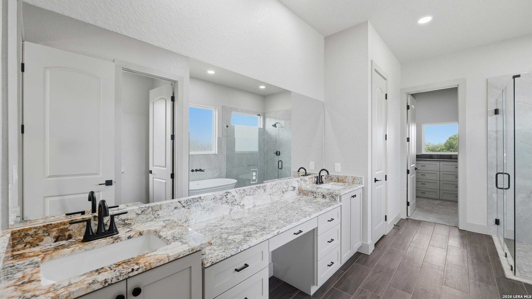 Furnished interior view inside a new home in , Adkins (Image 10).