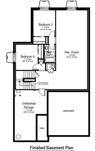 2D floor plan layout for the Calista by View Homes in Aspen Meadows-4, Colorado Springs, CO (Image 5).