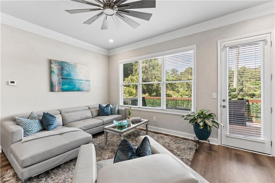 Furnished interior view inside a new home in , Decatur (Image 46).