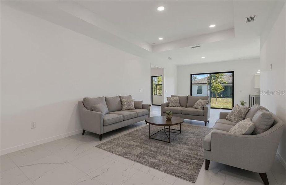 Furnished interior view inside a new home in , Cape Coral (Image 35).