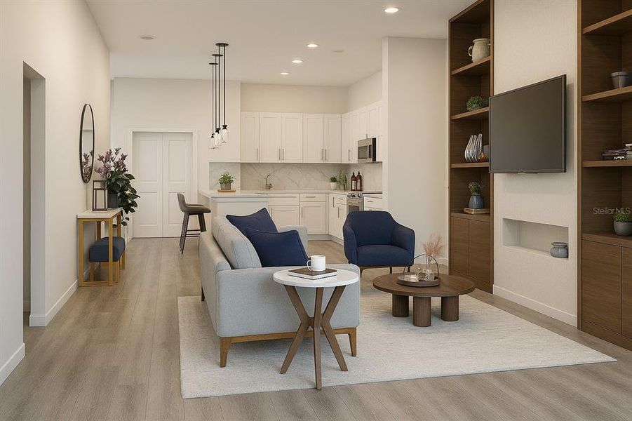 Furnished interior view inside a new home in , North Port (Image 10).