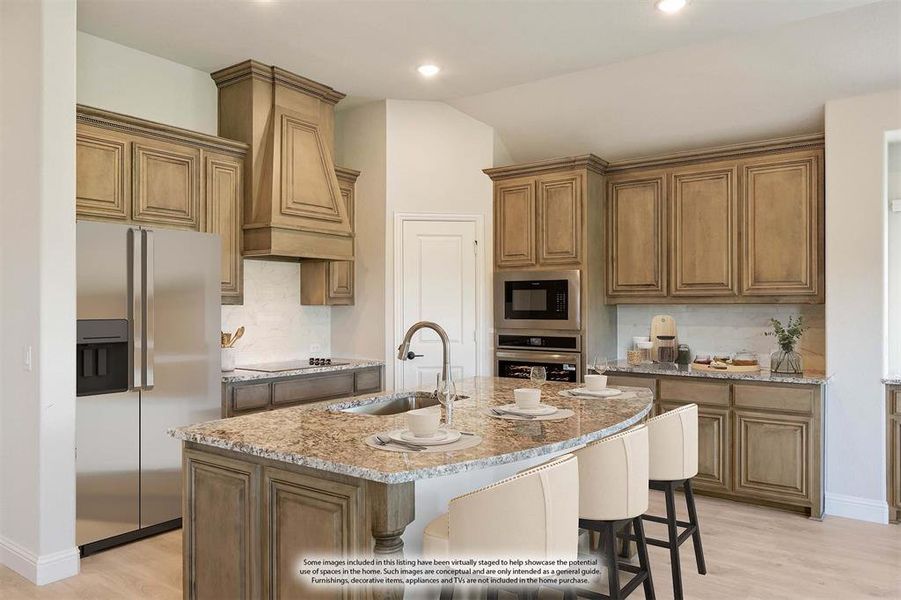 Furnished interior view inside a new home in Coyote Crossing, Godley (Image 8).