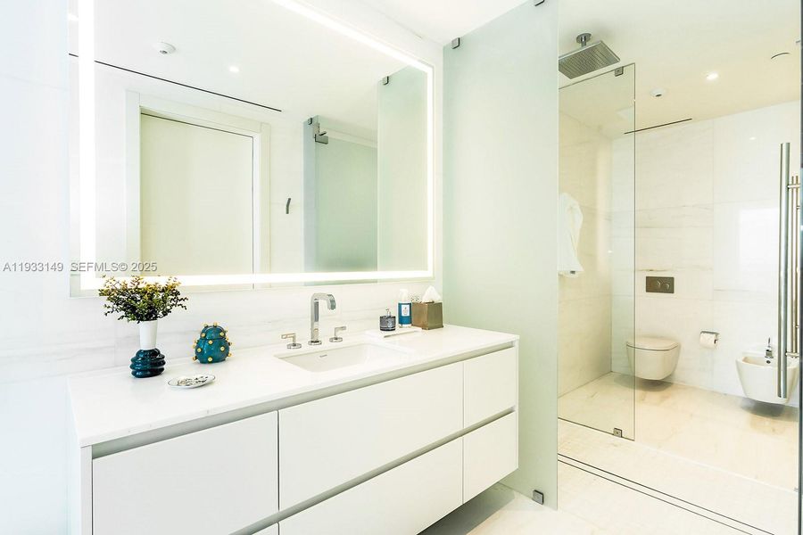 Furnished interior view inside a new home in , Miami (Image 35).