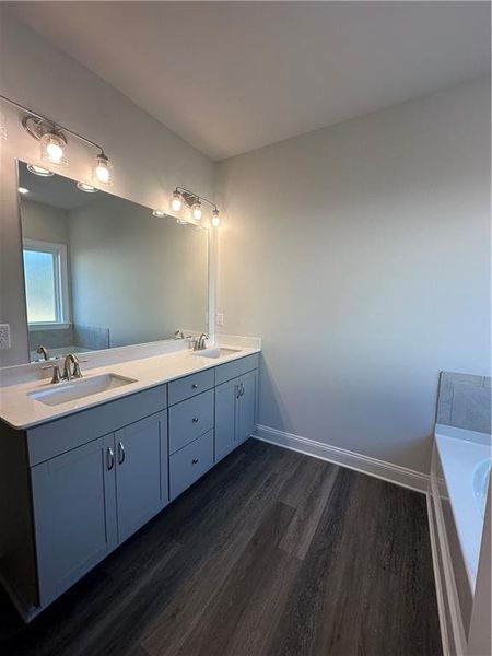 Furnished interior view inside a new home in Mirror Lake at South Harbour, Villa Rica (Image 6).