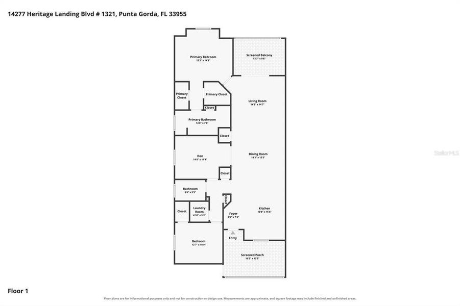 2D floor plan layout of this home in , Punta Gorda, FL (Image 5).