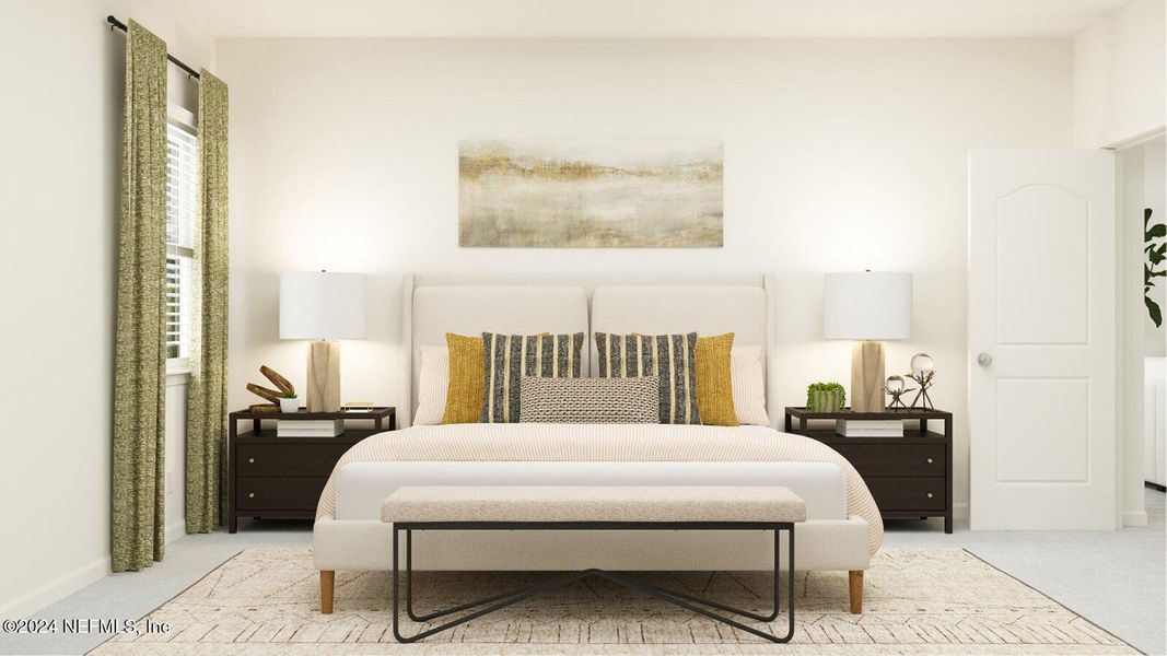 Furnished interior view inside a new home in Silver Falls Single Family at SilverLeaf, St. Augustine (Image 23).