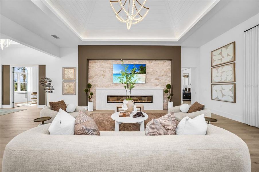Furnished interior view inside a new home in Legends Bay, Bradenton (Image 8). Furnished interior view inside a new home in Legends Bay, Bradenton (Image 8).