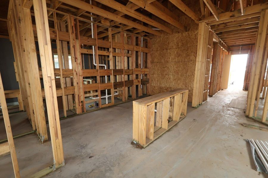 In-progress construction of a new home in Meridiana - Terrace Collection, Manvel, TX (Image 6).