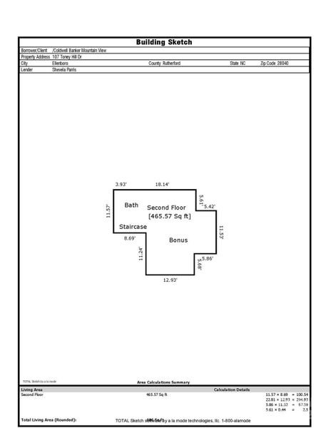 2D floor plan layout of this home in , Ellenboro, NC (Image 4).