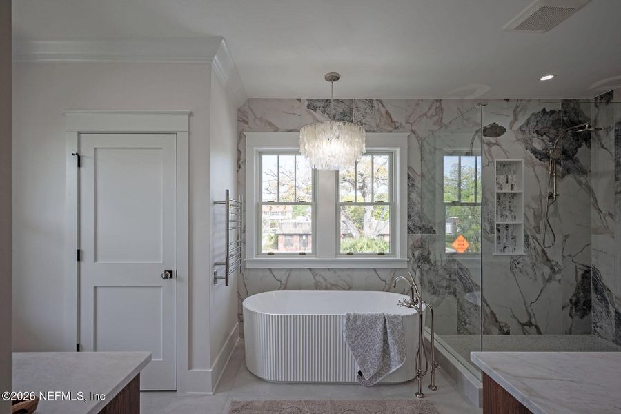 Furnished interior view inside a new home in , Jacksonville (Image 106).