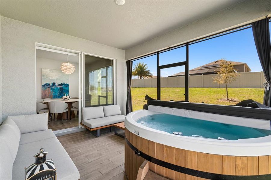 Exterior details and patio area of a home in , Winter Garden (Image 4). Exterior details and patio area of a home in , Winter Garden (Image 4).