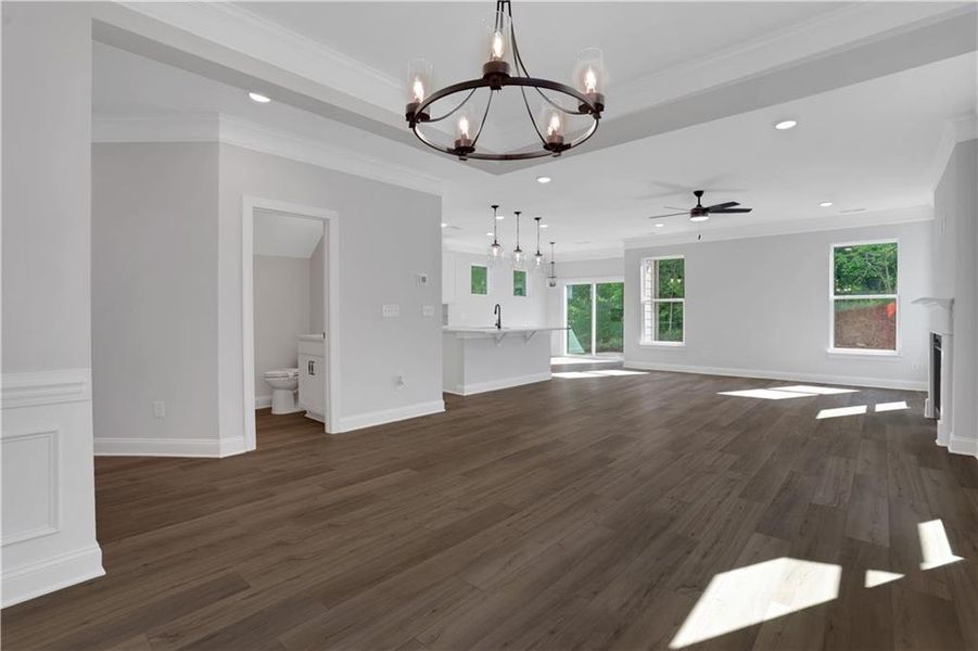 Spacious, unfurnished interior of a new home in Villas at Dawsonville, Dawsonville (Image 32).