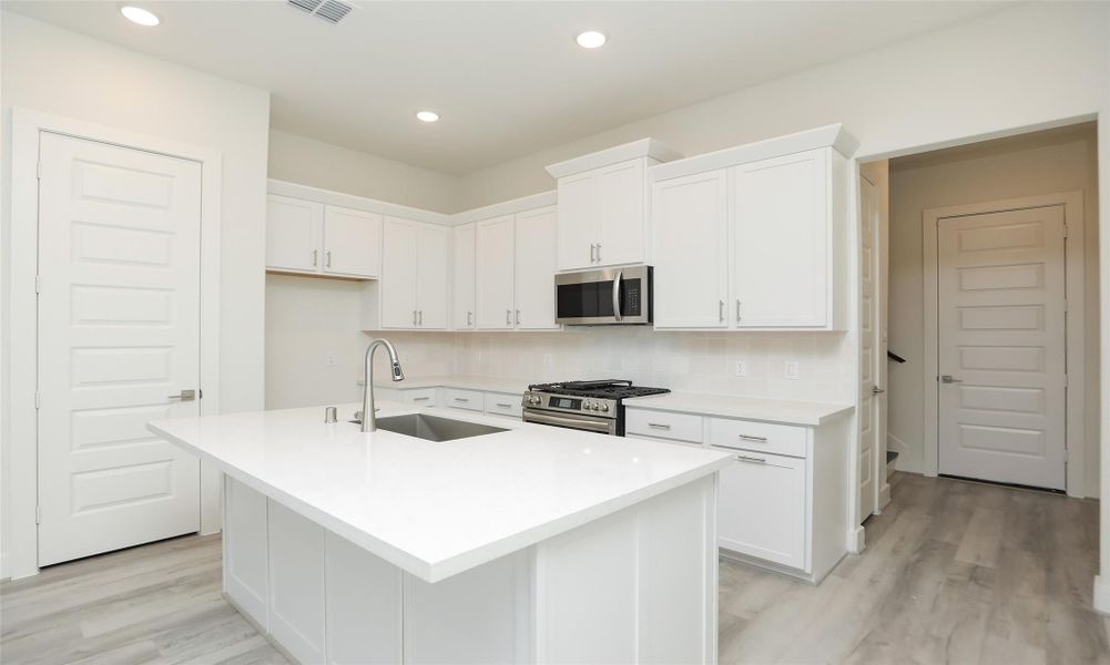 Furnished interior view inside a new home in Independence Heights, Houston (Image 13).