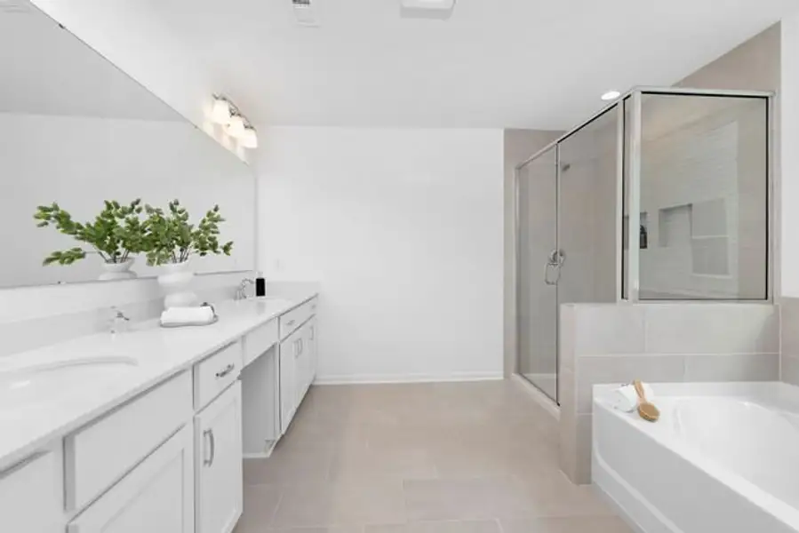 Representative furnished interior of a home built from the Calgary by True Homes in Whispering Hills, Locust (Image 18).