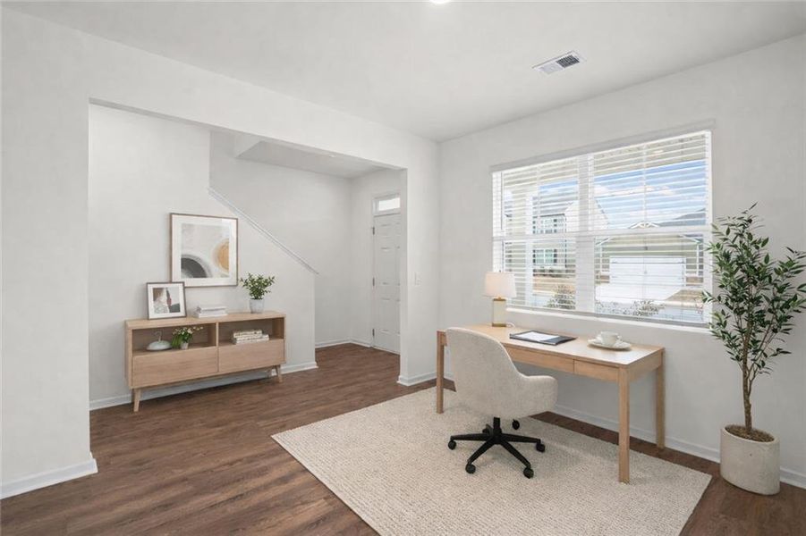 Furnished interior view inside a new home in Twin Lakes, Hoschton (Image 5).