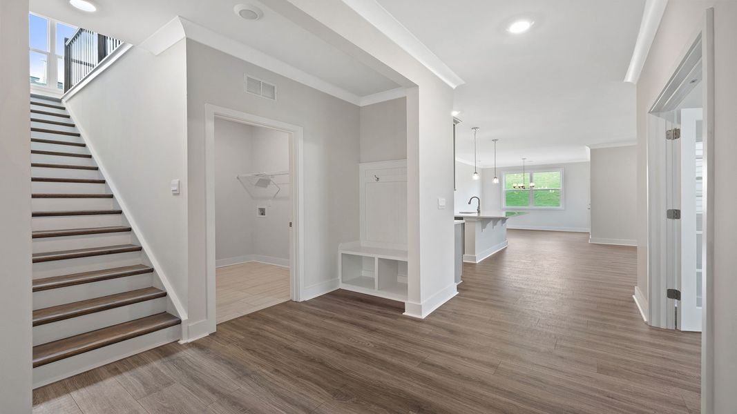 Representative unfurnished interior of a home built from the Bristol by D.R. Horton in Harrison Valley, Simpsonville (Image 17).
