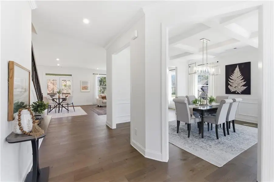 Furnished interior view inside a new home in The Estates at Hurricane Pointe, Douglasville (Image 35).