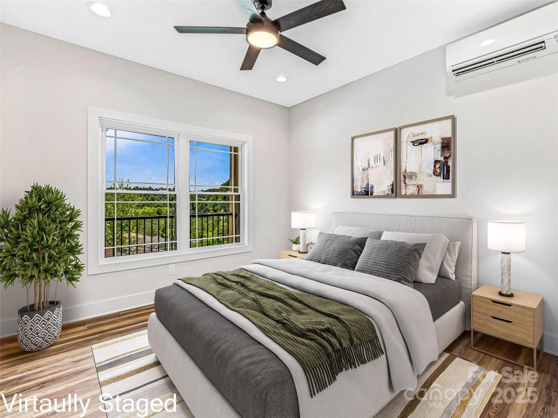 Virtually Staged Guest Bedroom