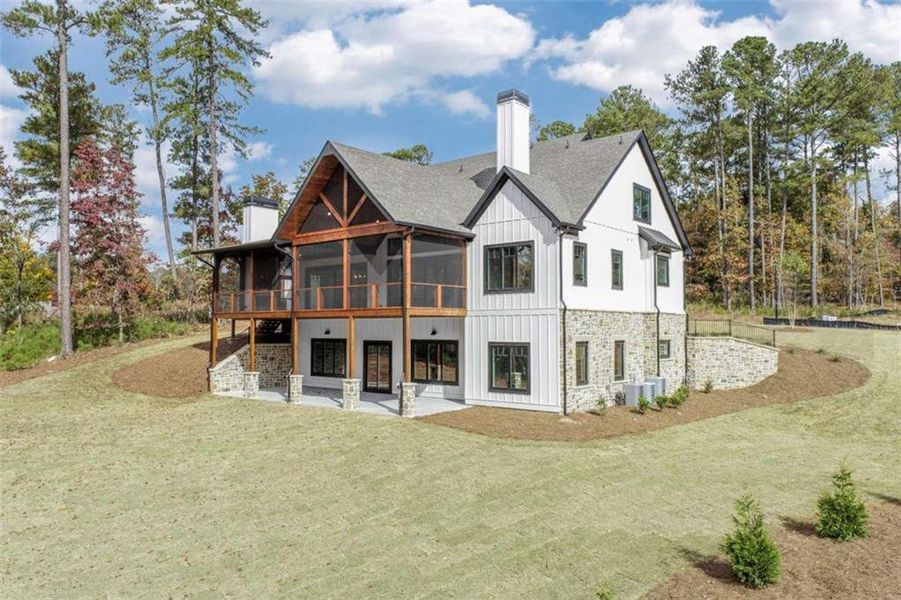 Front exterior of a new home in , Gainesville, GA, highlighting curb appeal (Image 27).
