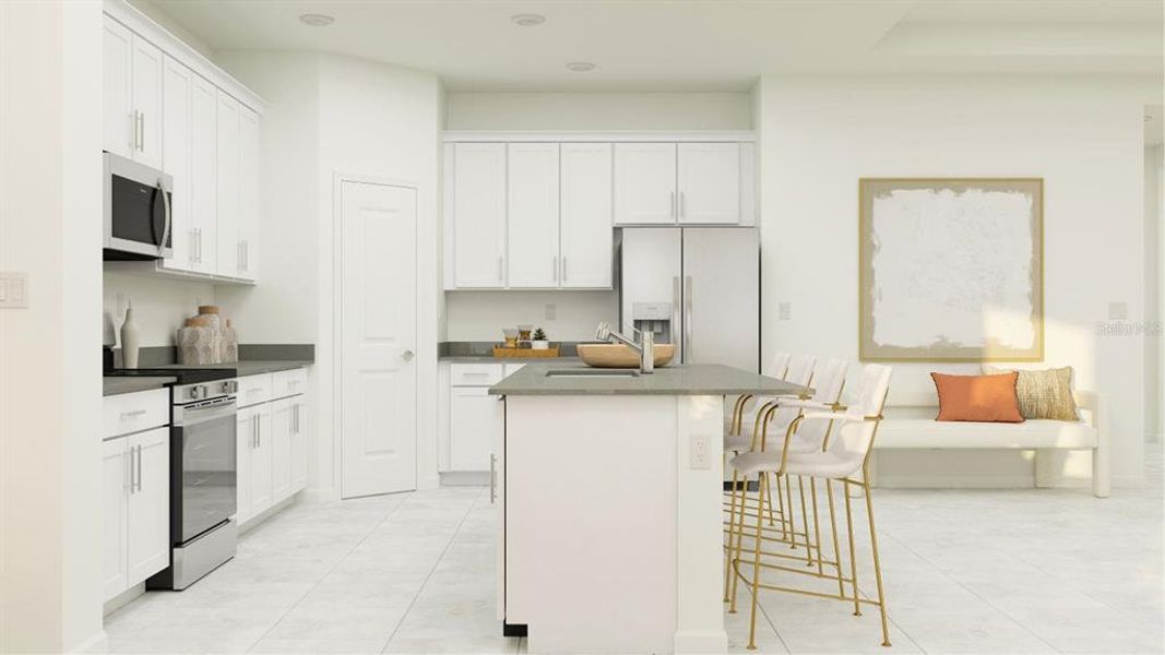 Furnished interior view inside a new home in Meadow Pointe, Groveland (Image 15).