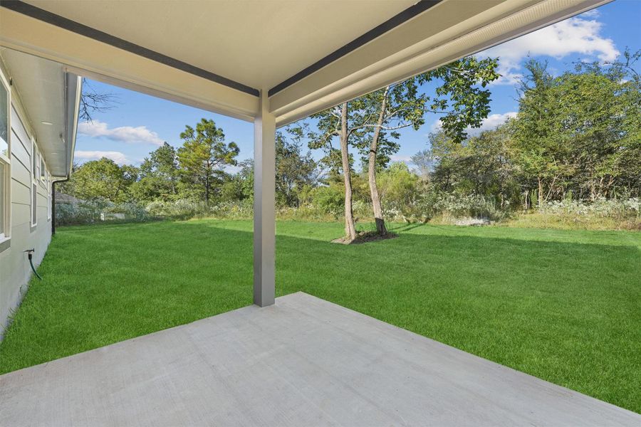 Exterior details and patio area of a home in , Coldspring (Image 2). Exterior details and patio area of a home in , Coldspring (Image 2).