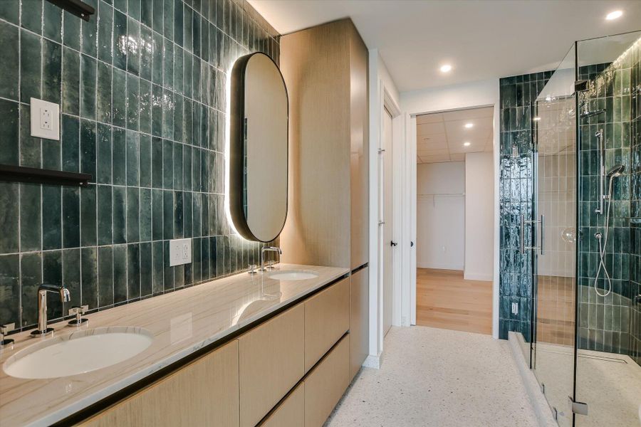 Furnished interior view inside a new home in The Modern Austin Residences, Austin (Image 13). Furnished interior view inside a new home in The Modern Austin Residences, Austin (Image 13).