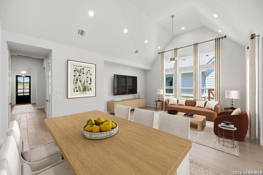 Furnished interior view inside a new home in The Crossvine, Schertz (Image 13).