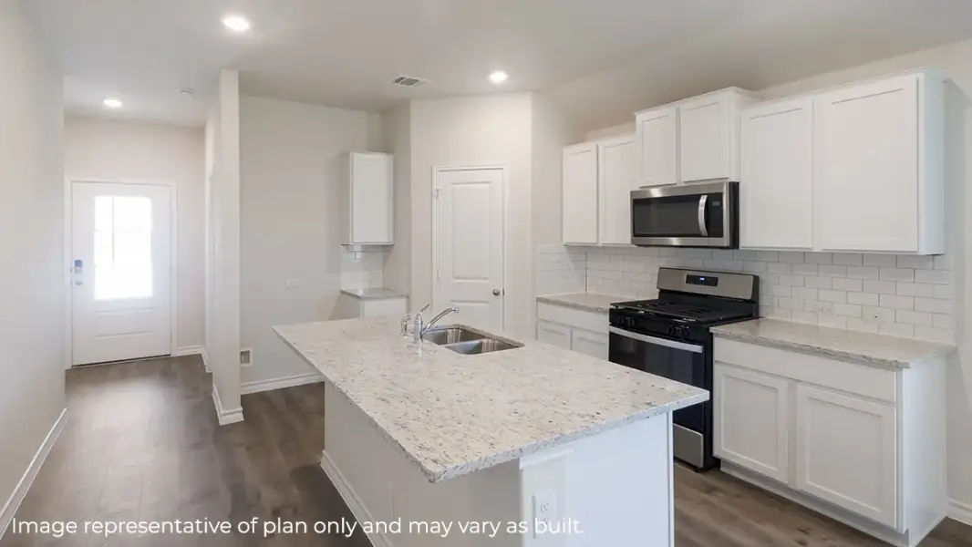 Furnished interior view inside a new home in Heritage Crossing, Corpus Christi (Image 3).