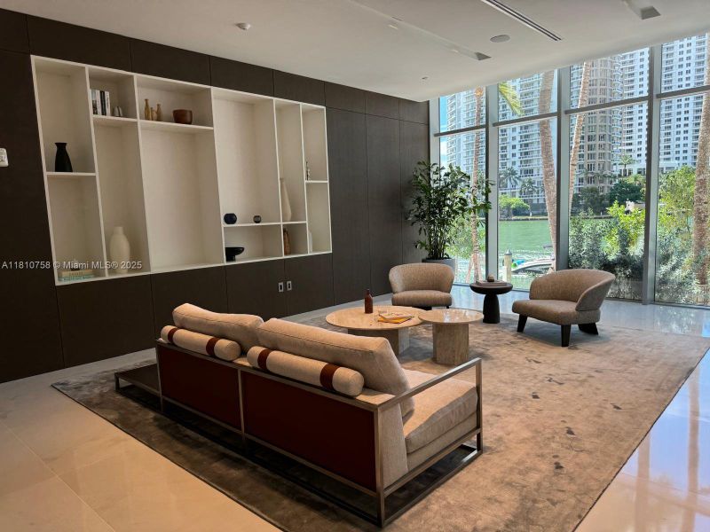Furnished interior view inside a new home in Aston Martin Residences, Miami (Image 15).