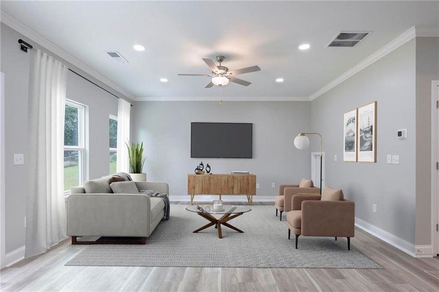 Furnished interior view inside a new home in , Douglasville (Image 14).