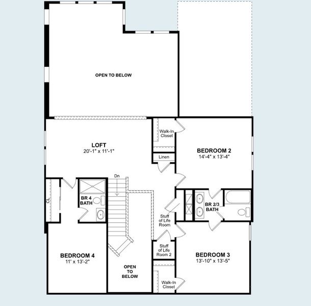 2D floor plan layout of this home in Kingdom Heights, Rosenberg, TX (Image 2). 2D floor plan layout of this home in Kingdom Heights, Rosenberg, TX (Image 2).