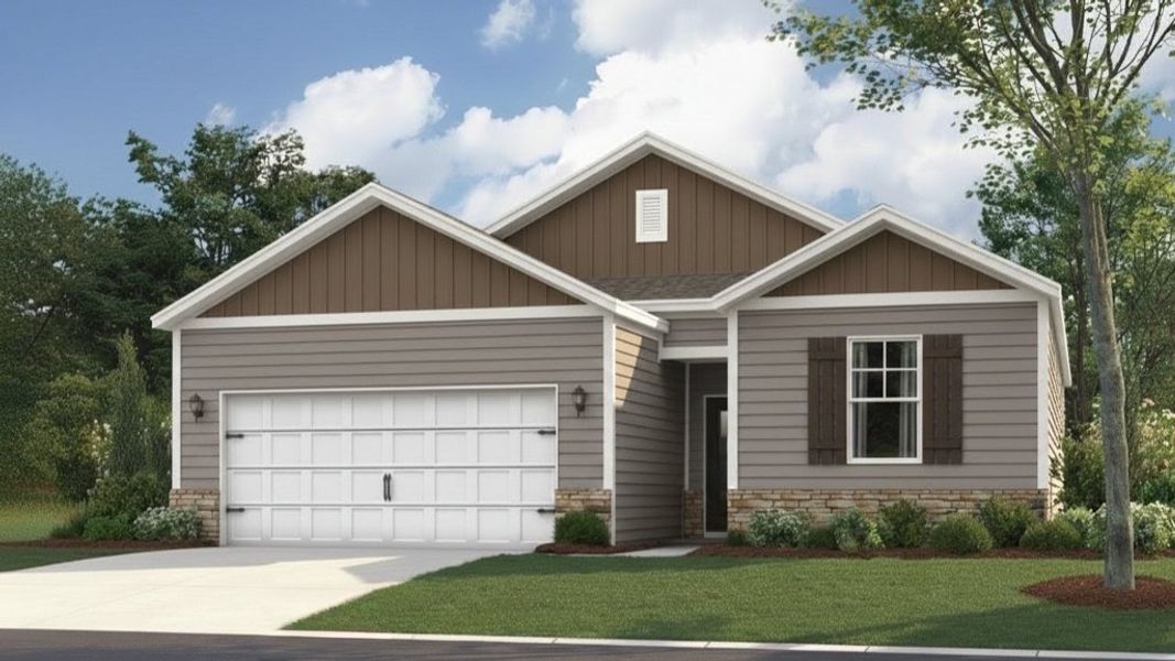 Representative exterior photo of a completed home built from the Macon by D.R. Horton in Keebler Meadows, Johnson City, TN (Image 2). Representative exterior photo of a completed home built from the Macon by D.R. Horton in Keebler Meadows, Johnson City, TN (Image 2).