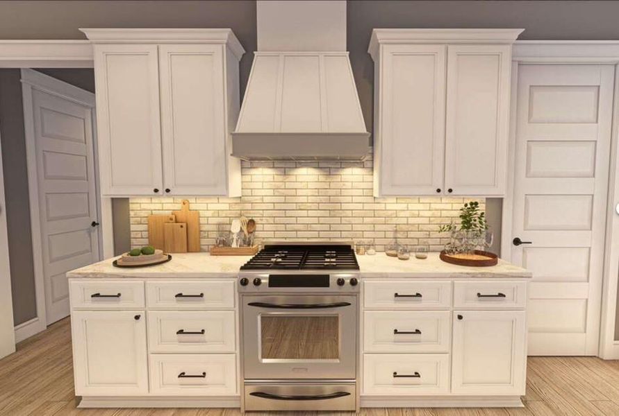 Furnished interior view inside a new home in , New Waverly (Image 7).