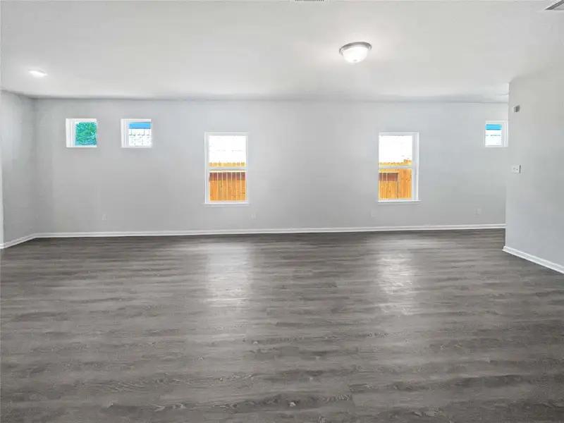 The Blue Jay II- Family Room. Home under construction, photo used for illustrative purposes only, colors and options will vary.