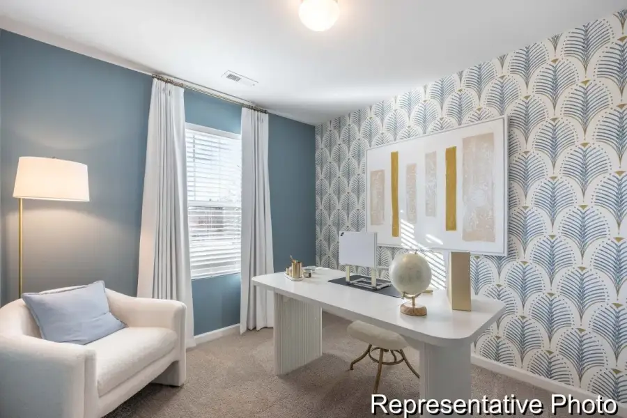 Furnished interior view inside a new home in Village Heights TH, Greensboro (Image 11).