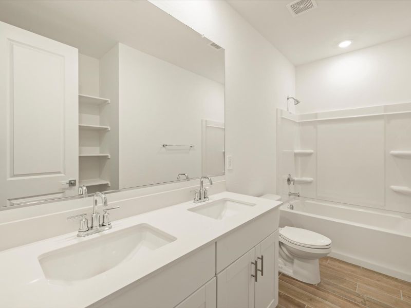 Furnished interior view inside a new home in Rancho Mirage Signature Series, Maricopa (Image 4).
