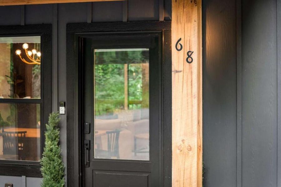 Exterior details and patio area of a home in , Morganton (Image 24).