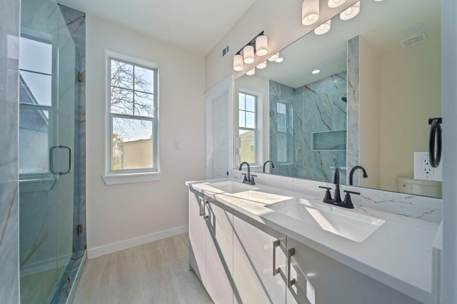 Furnished interior view inside a new home in , Galveston (Image 9). Furnished interior view inside a new home in , Galveston (Image 9).