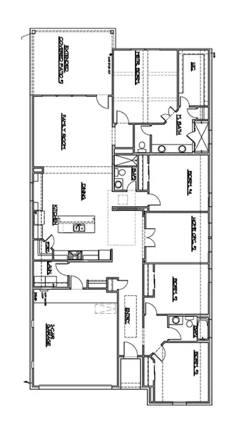 2D floor plan layout of this home in University Heights, Round Rock, TX (Image 5).