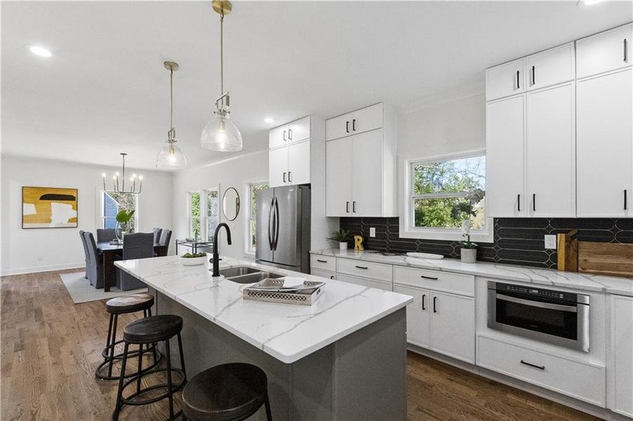Furnished interior view inside a new home in , Decatur (Image 12).