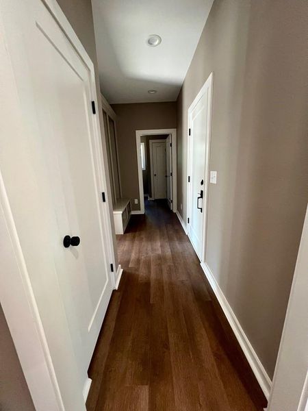 Hall to primary, laundry & garage Hall to primary, laundry & garage