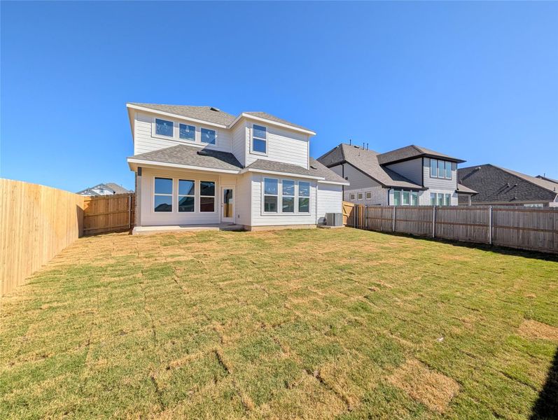 Exterior details and patio area of a home in Southern Pointe, College Station (Image 3). Exterior details and patio area of a home in Southern Pointe, College Station (Image 3).