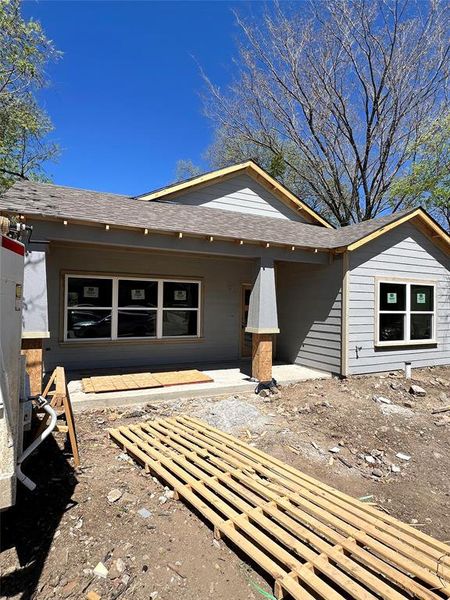 Incomplete. Will have a side driveway. Incomplete. Will have a side driveway.