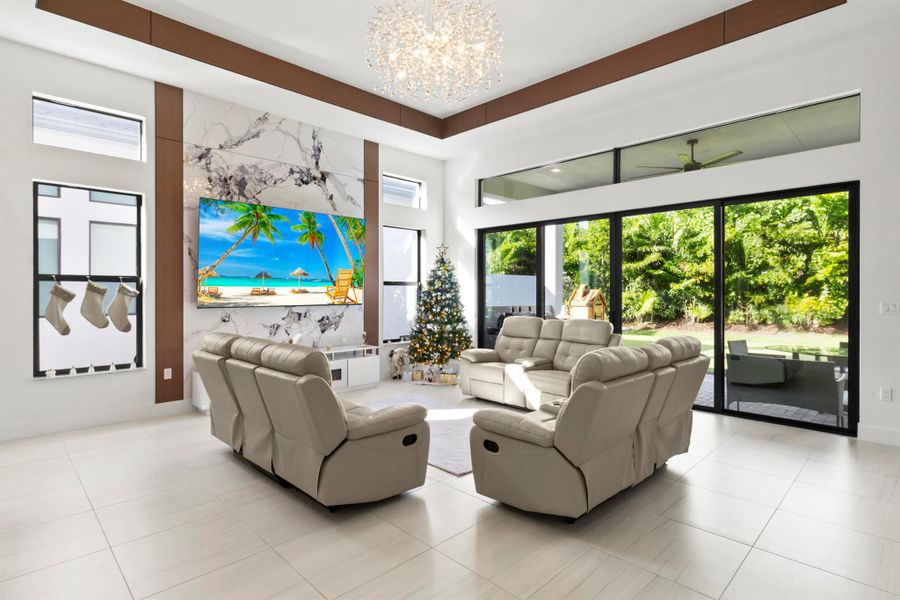 Furnished interior view inside a new home in , Boca Raton (Image 65). Furnished interior view inside a new home in , Boca Raton (Image 65).