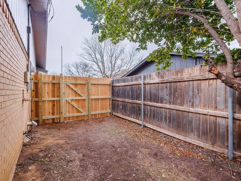 Exterior details and patio area of a home in , Brownwood (Image 20). Exterior details and patio area of a home in , Brownwood (Image 20).