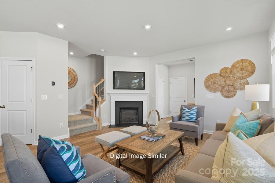 Furnished interior view inside a new home in Bailey Run, Charlotte (Image 16).