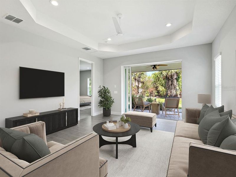 Furnished interior view inside a new home in , Venice (Image 16).