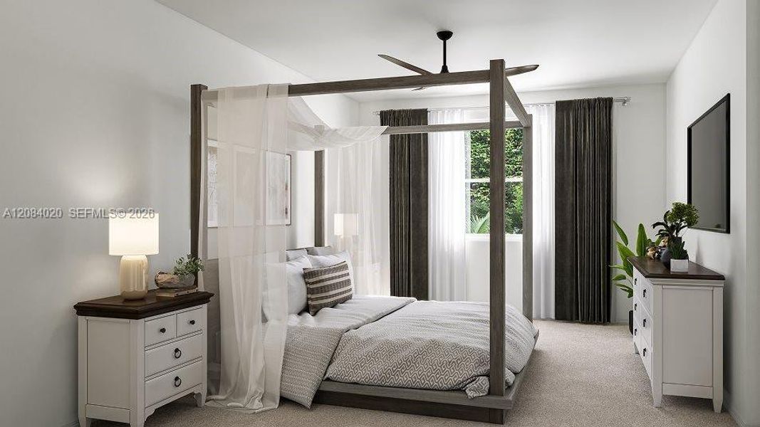 Furnished interior view inside a new home in Solstice, Miami (Image 6).